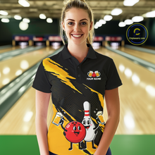 Load image into Gallery viewer, Yellow Funny Beer Bowling Shirts Beer Bowling Jersey Team Women Men Bowl League MBL258