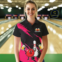 Load image into Gallery viewer, Pink Funny Beer Bowling Shirts Beer Bowling Jersey Team Women Men Bowl League MBL258