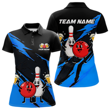 Load image into Gallery viewer, Blue Funny Beer Bowling Shirts Beer Bowling Jersey Team Women Men Bowl League MBL258