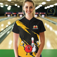 Load image into Gallery viewer, Yellow Funny Beer Bowling Shirts Beer Bowling Jersey Team Women Men Bowl League MBL258