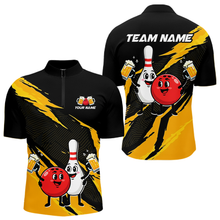 Load image into Gallery viewer, Yellow Funny Beer Bowling Shirts Beer Bowling Jersey Team Women Men Bowl League MBL258