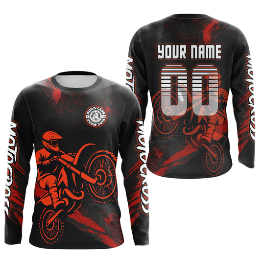 Orange Motocross Jersey for Kid Women Men Custom Dirt Bike Shirts Moto Racing Shirt XM427