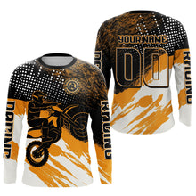 Load image into Gallery viewer, Custom Orange Motocross Racing Jersey for Men Women Kid Dirt Bike Shirts Riding Shirt XM445