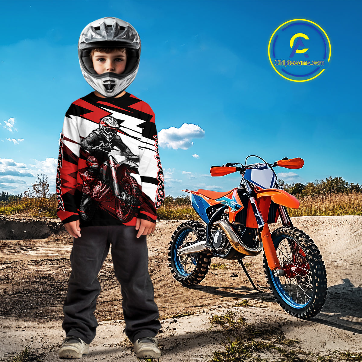 Red and Black Custom Motocross Jersey Men Women Kid Dirt Bike Motorcycle Shirt XM455