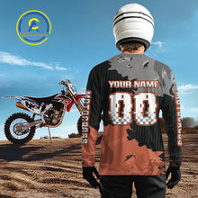 Load image into Gallery viewer, Orange Custom Motocross Racing Jersey for Kid Men Women Dirt Bike Shirts Moto Shirt XM478