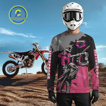 Load image into Gallery viewer, Pink Custom Motocross Racing Jersey for Kid Men Women Dirt Bike Shirts Moto Shirt XM478
