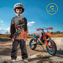 Load image into Gallery viewer, Orange Custom Motocross Racing Jersey for Kid Men Women Dirt Bike Shirts Moto Shirt XM478