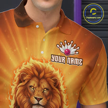 Load image into Gallery viewer, Lion Bowling Shirts for Team Women Men Custom Bowling Jersey Bowl Polo&amp;1/4 Zip MBL236