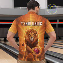 Load image into Gallery viewer, Lion Bowling Shirts for Team Women Men Custom Bowling Jersey Bowl Polo&amp;1/4 Zip MBL236