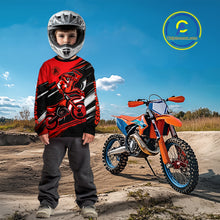 Load image into Gallery viewer, Custom Red Motocross Jersey Men Kid Women Dirt Bike Jersey Motorcycle Riding Shirt XM486