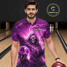 Load image into Gallery viewer, Pink Bowling Shirts for Team Women Men Custom Death Bowling Jersey Bowl League MBL248