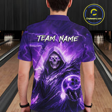 Load image into Gallery viewer, Purple Bowling Shirts for Team Women Men Custom Death Bowling Jersey Bowl League MBL248