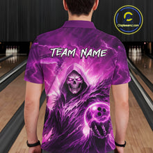 Load image into Gallery viewer, Pink Bowling Shirts for Team Women Men Custom Death Bowling Jersey Bowl League MBL248