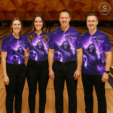 Load image into Gallery viewer, Purple Bowling Shirts for Team Women Men Custom Death Bowling Jersey Bowl League MBL248