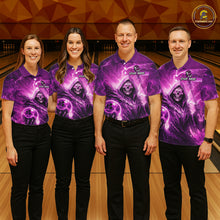 Load image into Gallery viewer, Pink Bowling Shirts for Team Women Men Custom Death Bowling Jersey Bowl League MBL248