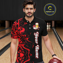 Load image into Gallery viewer, Funny Beer Bowling Shirts Team Women Men Custom Red Bowling Jersey for Bowler MBL250
