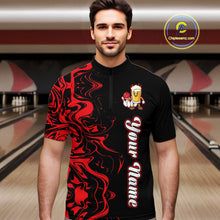 Load image into Gallery viewer, Funny Beer Bowling Shirts Team Women Men Custom Red Bowling Jersey for Bowler MBL250