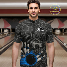 Load image into Gallery viewer, Gray Wolf Bowling Shirts for Team Women Men Wolf Bowling Jerseys Custom MBL198