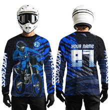 Load image into Gallery viewer, Blue Motocross Racing Jersey Kids Women Men Custom Dirt Bike Shirts Motorcycle Shirt XM494