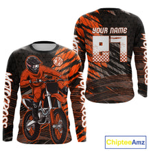 Load image into Gallery viewer, Orange Motocross Racing Jersey Kids Women Men Custom Dirt Bike Shirts Motorcycle Shirt XM494
