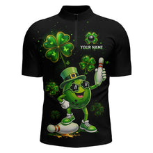 Load image into Gallery viewer, Funny St Patrick Day Bowling Bowling Jersey for Men Bowling Team Shirts Polo &amp; 1/4 Zip HNT192