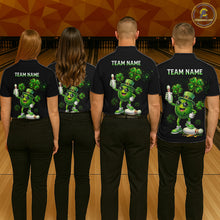 Load image into Gallery viewer, Funny St Patrick Day Bowling Bowling Jersey for Men Bowling Team Shirts Polo &amp; 1/4 Zip HNT192
