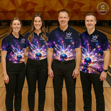 Load image into Gallery viewer, Galaxy Bowling Jersey for Women Bowling League Polo &amp; 1/4 Zip Custom Bowling Team Shirts HNT228
