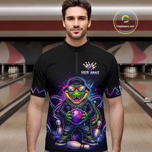 Load image into Gallery viewer, Custom Funny Neon Alligator Bowling Jersey for Men Bowling League Bowling Team Shirts HN294