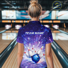 Load image into Gallery viewer, Custom Bowling Jersey for Women Bowling Uniform Polo &amp; 1/4 Zip Bowling Shirts for Bowler and Team HNT231