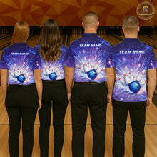 Load image into Gallery viewer, Custom Bowling Jersey for Men Bowling Uniform Polo &amp; 1/4 Zip Bowling Shirts for Bowler and Team HNT231