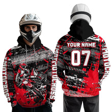 Load image into Gallery viewer, Custom Red Racing Motocross Hoodie for Kid Men Women Dirt Bike Motorcycle Hoodie HOT40