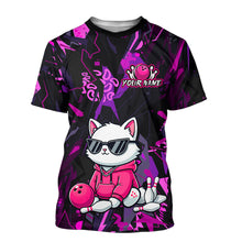 Load image into Gallery viewer, Custom Funny Cat Bowling Jersey for Men Women Bowling Uniform Bowling Team Shirts HNT194