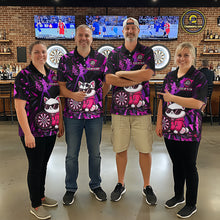 Load image into Gallery viewer, Custom Funny Cat Dart Shirts For Women Dart Board Gifts Darts Team Jerseys Dart League NNT153