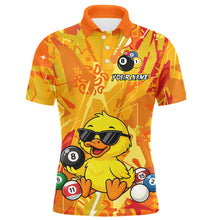 Load image into Gallery viewer, Custom Yellow Duck Funny 8 Ball Pool Shirts Billiard Shirt for Men Billiard Team Jersey League NNT174