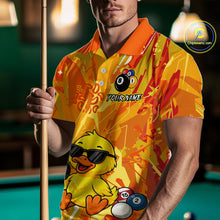 Load image into Gallery viewer, Custom Yellow Duck Funny 8 Ball Pool Shirts Billiard Shirt for Men Billiard Team Jersey League NNT174