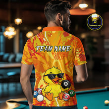 Load image into Gallery viewer, Custom Yellow Duck Funny 8 Ball Pool Shirts Billiard Shirt for Men Billiard Team Jersey League NNT174