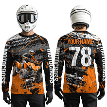 Load image into Gallery viewer, Custom Orange Off-Road Quad Bike Shirt Youth ATV Motocross Shirts Kid Men Women UPF30+ DNT78