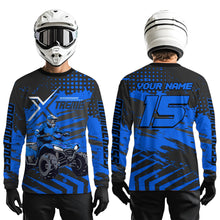 Load image into Gallery viewer, Custom Blue Off-Road Quad Bike Shirt Extreme ATV Motocross Shirts Kid Men Women UPF30+ DNT79