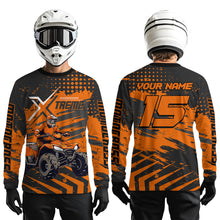 Load image into Gallery viewer, Custom Orange Off-Road Quad Bike Shirt Extreme ATV Motocross Shirts Kid Men Women UPF30+ DNT79