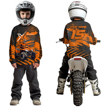Load image into Gallery viewer, Custom Orange Off-Road Quad Bike Shirt Extreme ATV Motocross Shirts Kid Men Women UPF30+ DNT79