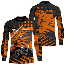 Load image into Gallery viewer, Custom Orange Off-Road Quad Bike Shirt Extreme ATV Motocross Shirts Kid Men Women UPF30+ DNT79