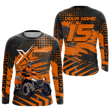 Load image into Gallery viewer, Custom Orange Off-Road Quad Bike Shirt Extreme ATV Motocross Shirts Kid Men Women UPF30+ DNT79