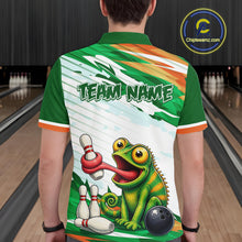 Load image into Gallery viewer, Custom Funny Chameleon Bowling Jersey for Men Bowling Team Shirts Bowling League HNT308