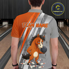 Load image into Gallery viewer, Custom Funny Horse Bowling Jersey for Men Bowling Team Shirts Bowling League Polo &amp; 1/4 Zip HNT181