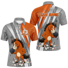Load image into Gallery viewer, Custom Funny Horse Bowling Jersey for Men Bowling Team Shirts Bowling League Polo &amp; 1/4 Zip HNT181