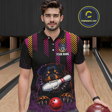 Load image into Gallery viewer, Custom Funny French Bulldog Bowling Jersey for Men Bowling Team Shirts Polo &amp; 1/4 Zip HNT185