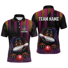 Load image into Gallery viewer, Custom Funny French Bulldog Bowling Jersey for Men Bowling Team Shirts Polo &amp; 1/4 Zip HNT185
