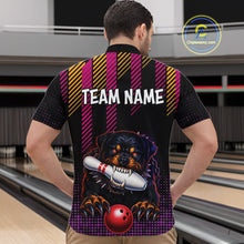 Load image into Gallery viewer, Custom Funny French Bulldog Bowling Jersey for Men Bowling Team Shirts Polo &amp; 1/4 Zip HNT185