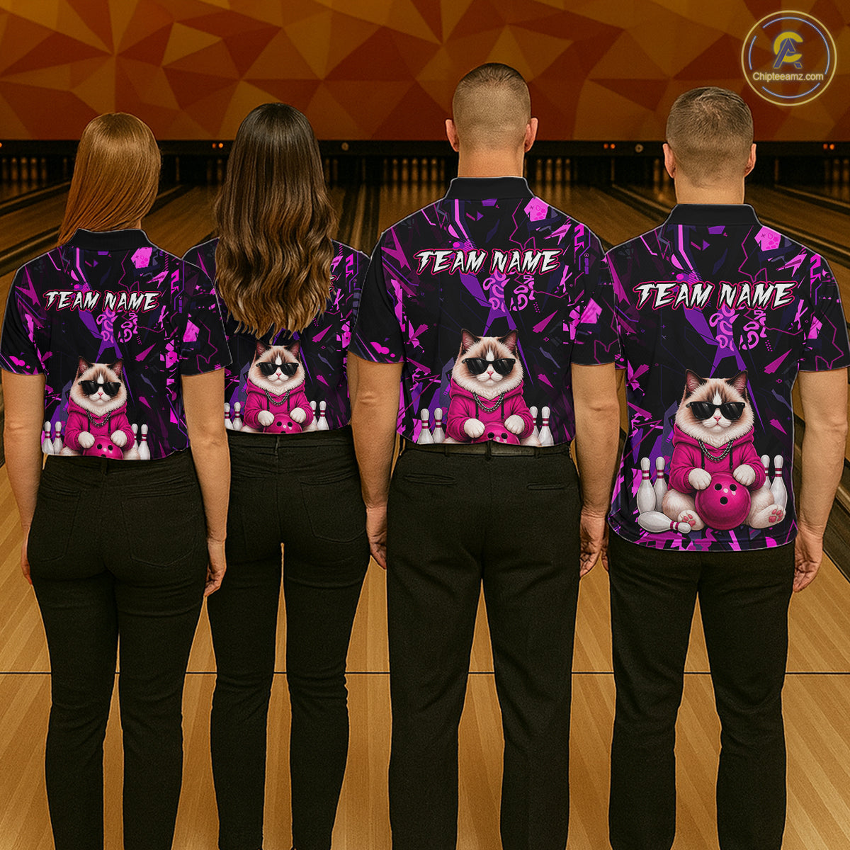 Custom Funny Ragdoll Cat Bowling Jersey for Men Bowling League Bowling Team Shirts HN288