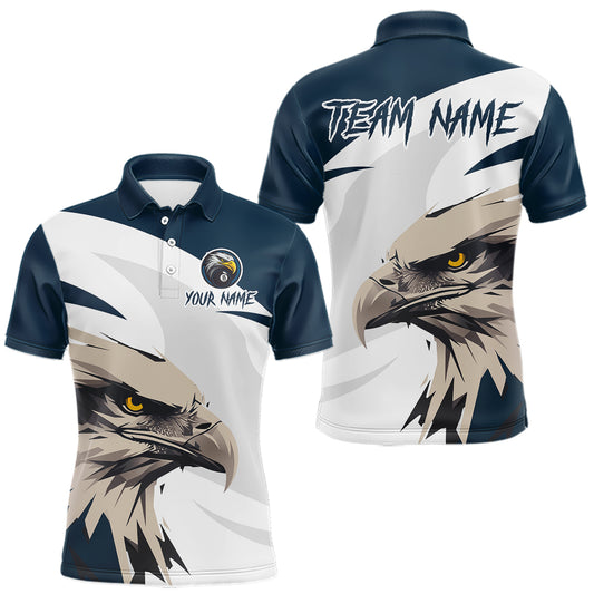 Custom Eagle 8 Ball Billiard Shirts for Men Billiard Tournament Billiard Team Shirts Polo & 1/4 Zip NNT109
